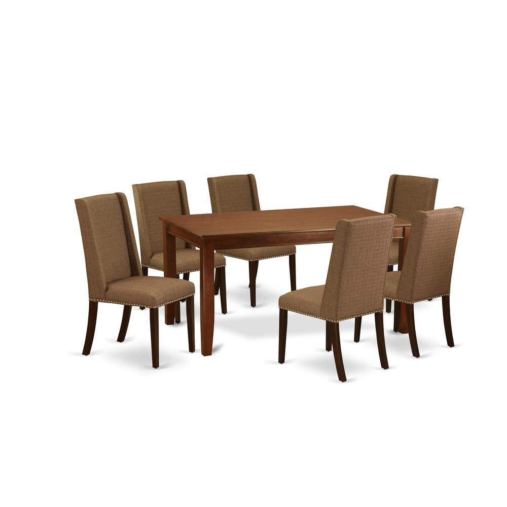 Dining Room Set Mahogany, DUFL7-MAH-18