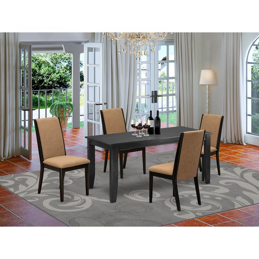 Dining Room Set Black, DULA5-BLK-47