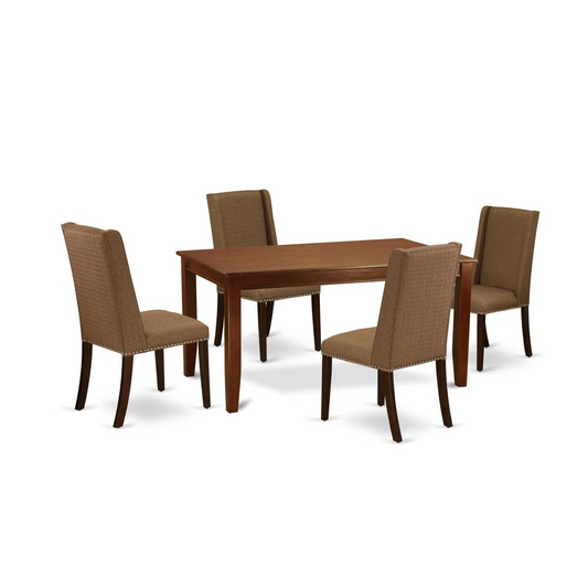 Dining Room Set Mahogany, DUFL5-MAH-18