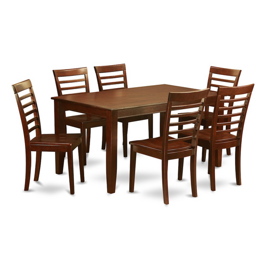 7  PC  Dining  set-Dining  Table  with  6  Dining  Chairs