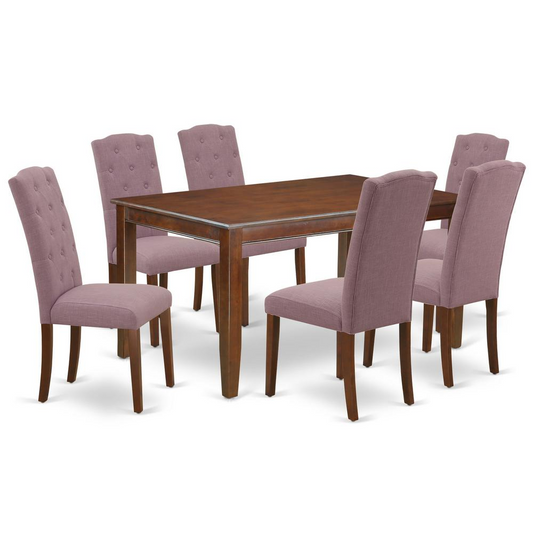 Dining Room Set Mahogany, DUCE7-MAH-10