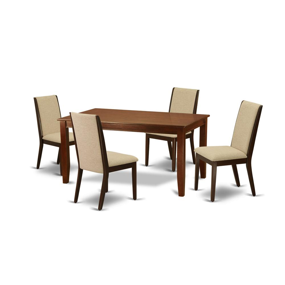 Dining Room Set Mahogany, DULA5-MAH-04