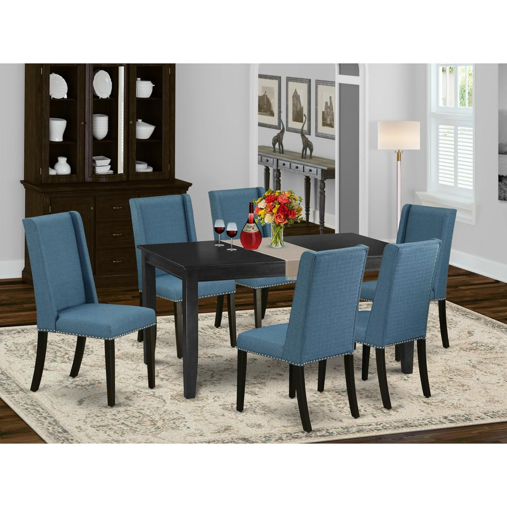 Dining Room Set Black, DUFL7-BLK-21