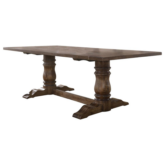 Ellen Antique Natural Oak Dining Table