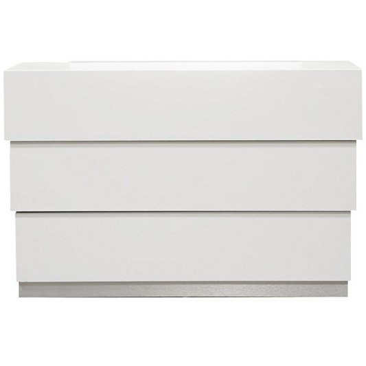 Florence 3-Drawer Modern White Dresser