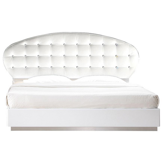 France White Modern Platform Bed