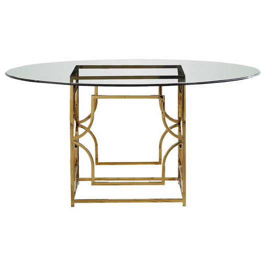 Modern Round 60" Glass Dining Table