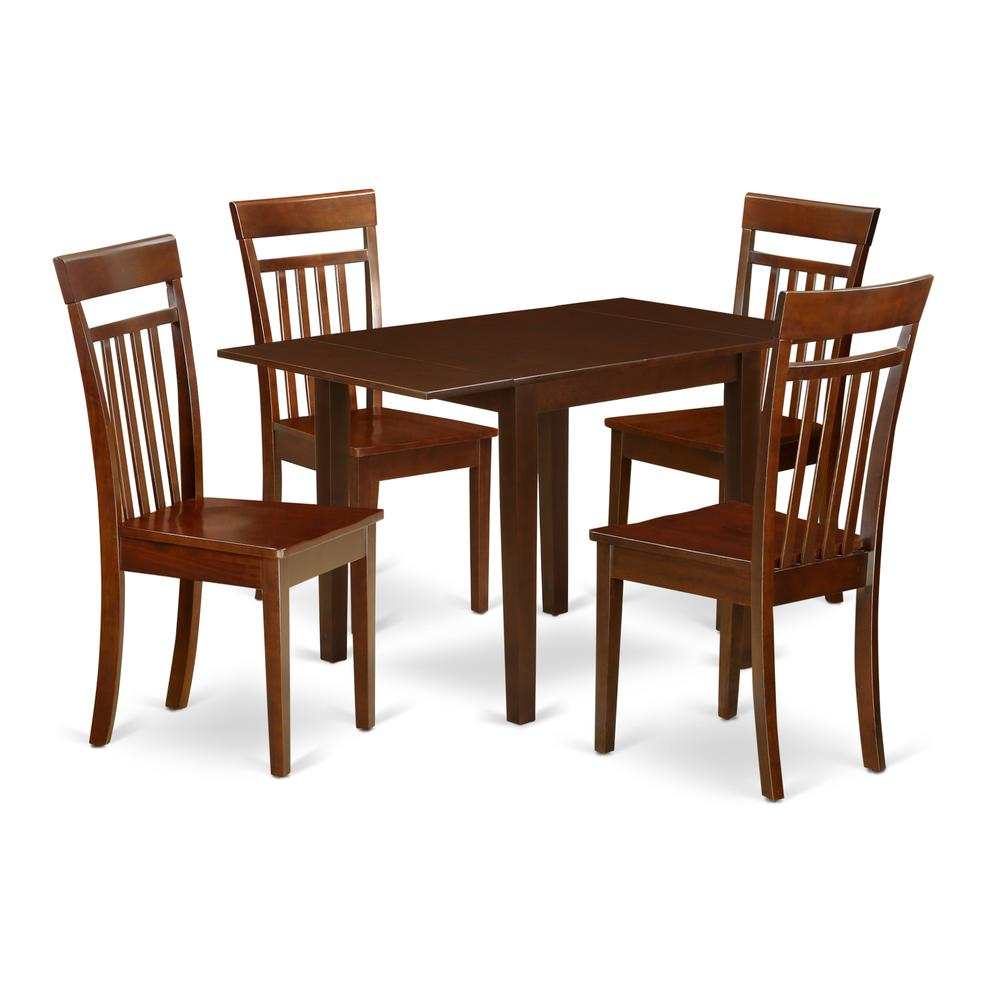 Dining Room Set Mahogany, NDCA5-MAH-W