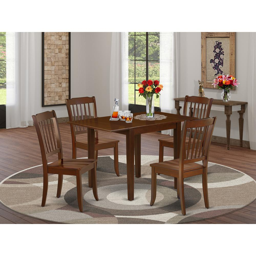 Dining Room Set Mahogany, NDDA5-MAH-W