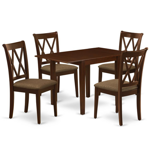 Dining Room Set Mahogany, NDCL5-MAH-C