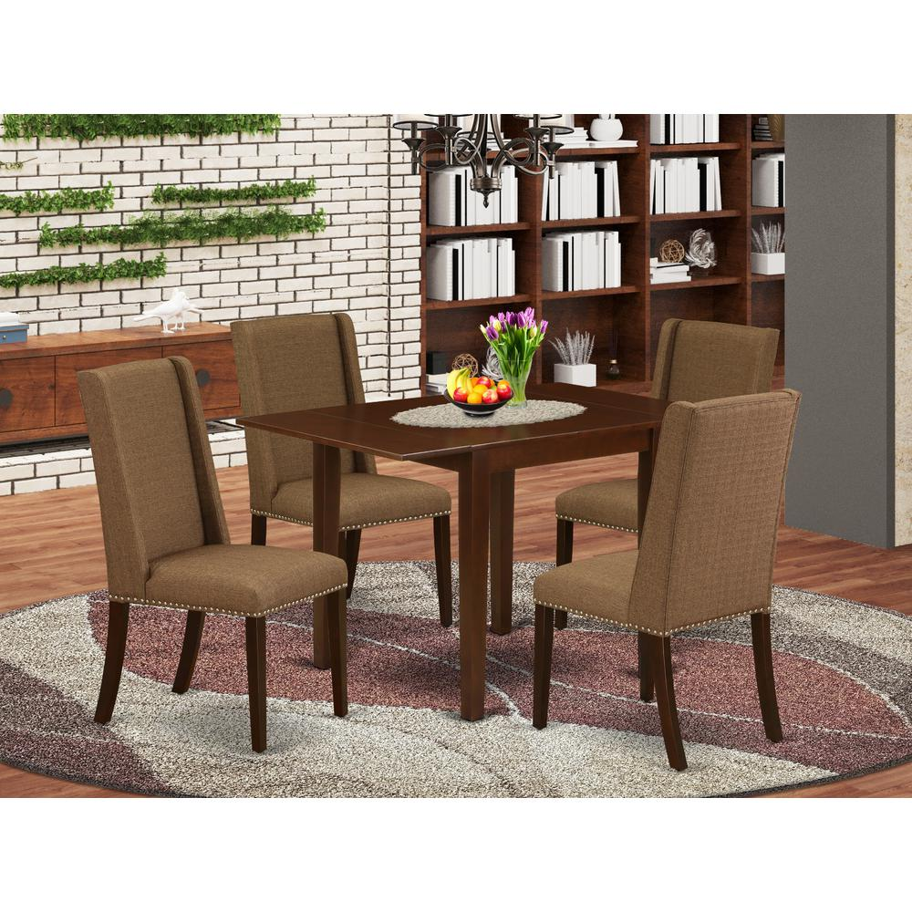 Dining Room Set Mahogany, NDFL5-MAH-18