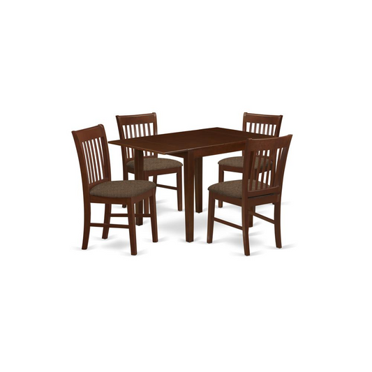 Dining Room Set Mahogany, NDNO5-MAH-C