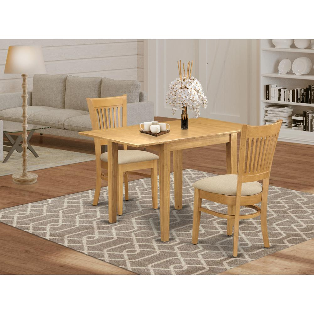 Dining Room Set Oak, NDVA3-OAK-C