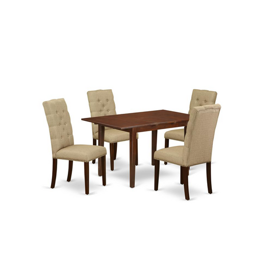 Dining Room Set Mahogany, NFEL5-MAH-16