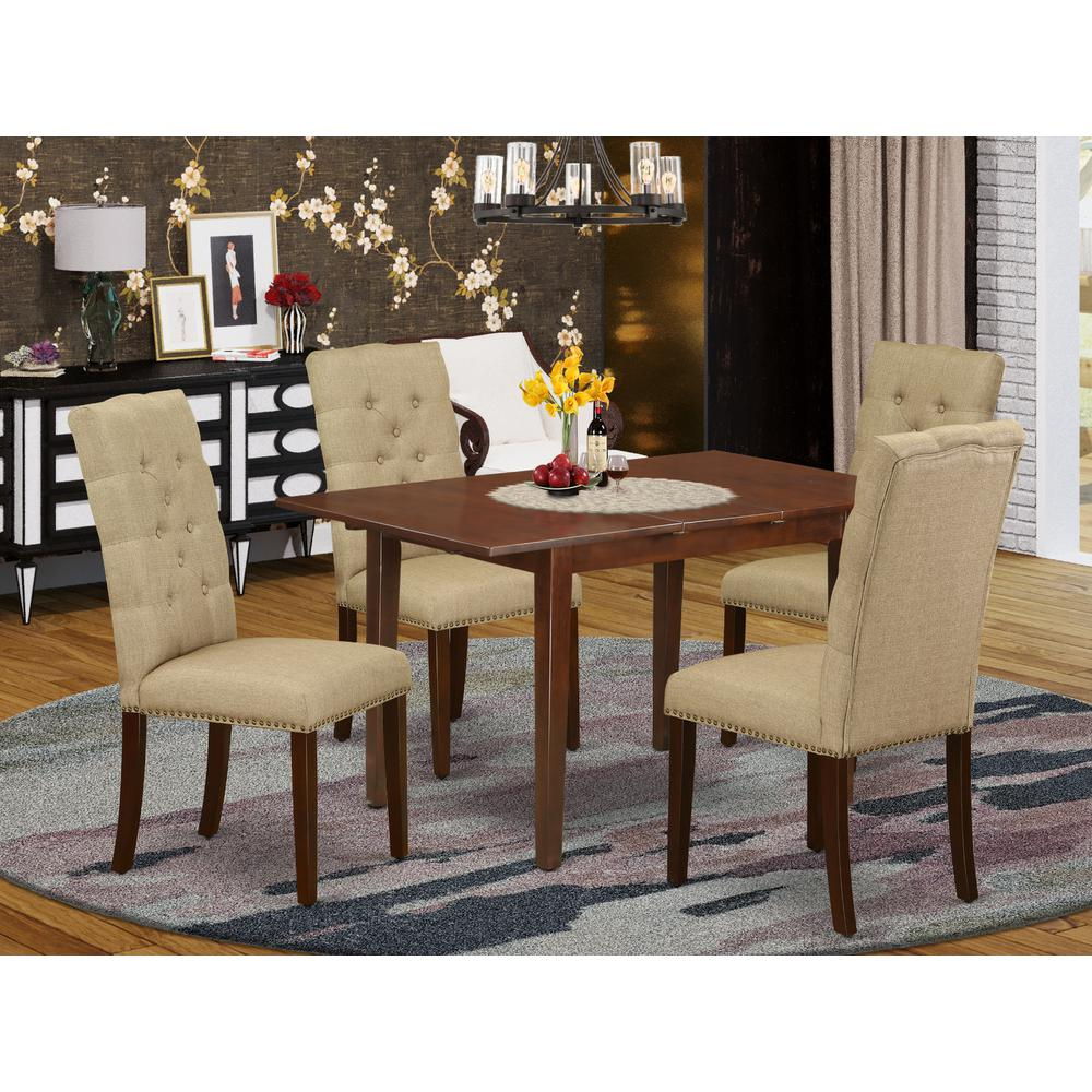 Dining Room Set Mahogany, NFEL5-MAH-16