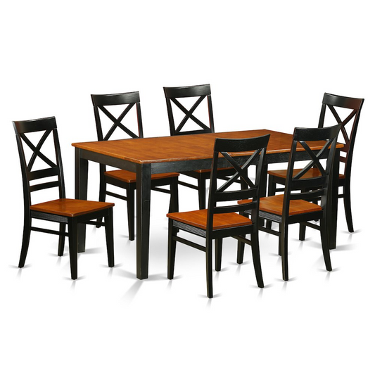 7  PC  set-Dining  Table  and  6  Dining  Chairs