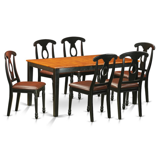 7  PC  Kitchen  Table  set-Dining  Table  and  6  Dining  Chairs