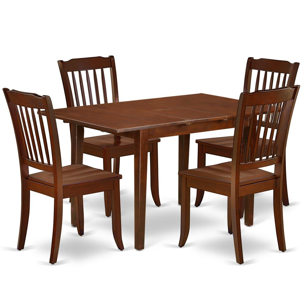 Dining Room Set Mahogany, NODA5-MAH-W