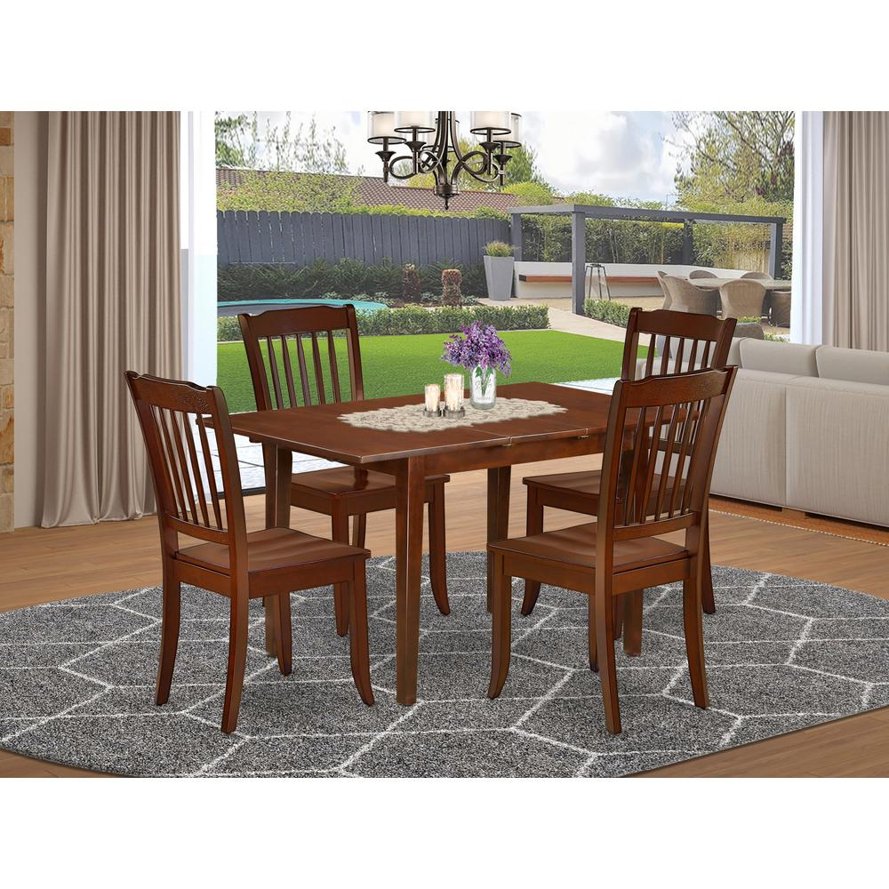 Dining Room Set Mahogany, NODA5-MAH-W