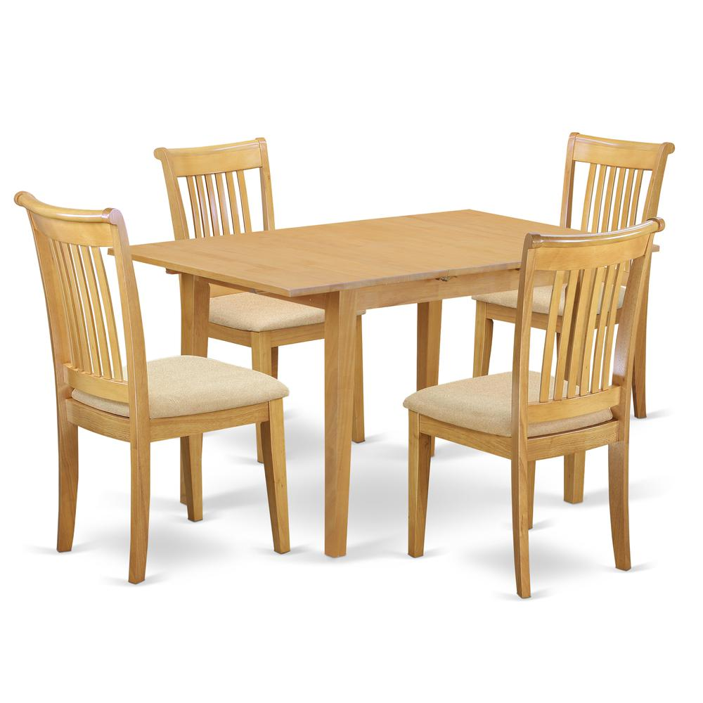 Dining Room Set Oak, NOPO5-OAK-C