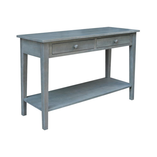 Spencer Console-Server Table in Antique washed heather gray