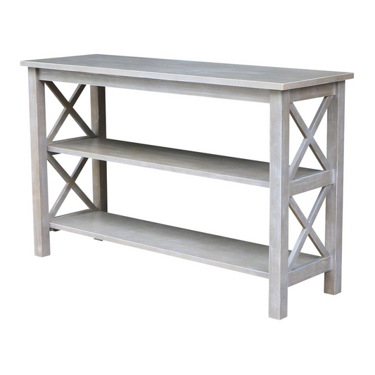 Hampton Console  Table, Washed Gray Taupe