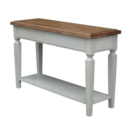 Vista Console/Sofa Table, Hickory/Stone Finish, Hickory/Stone