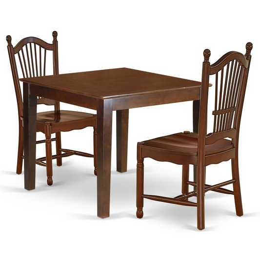 Dining Room Set Mahogany, OXDO3-MAH-W