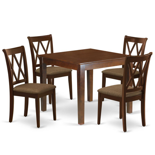 Dining Room Set Mahogany, OXCL5-MAH-C