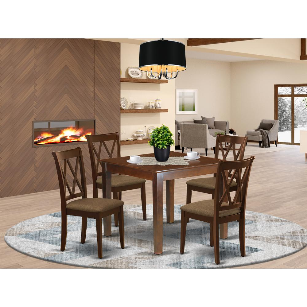 Dining Room Set Mahogany, OXCL5-MAH-C