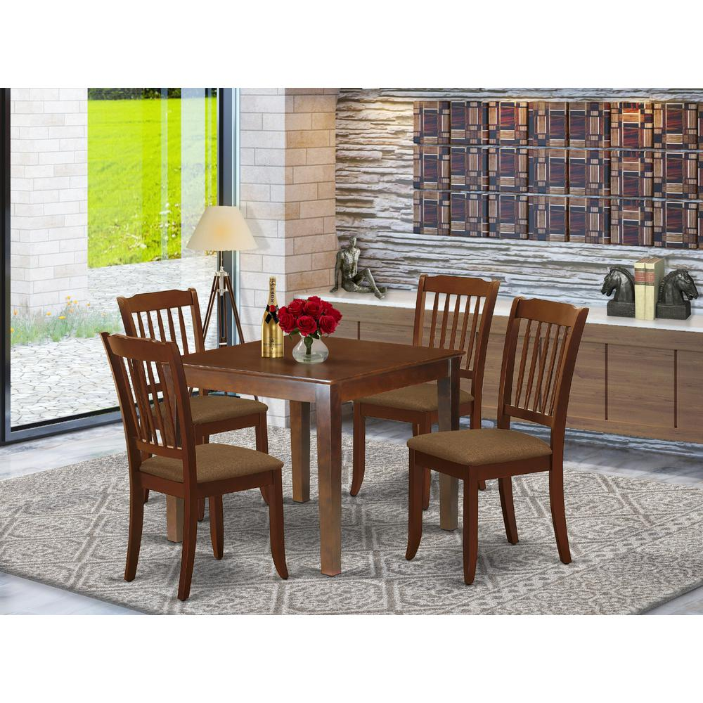 Dining Room Set Mahogany, OXDA5-MAH-C