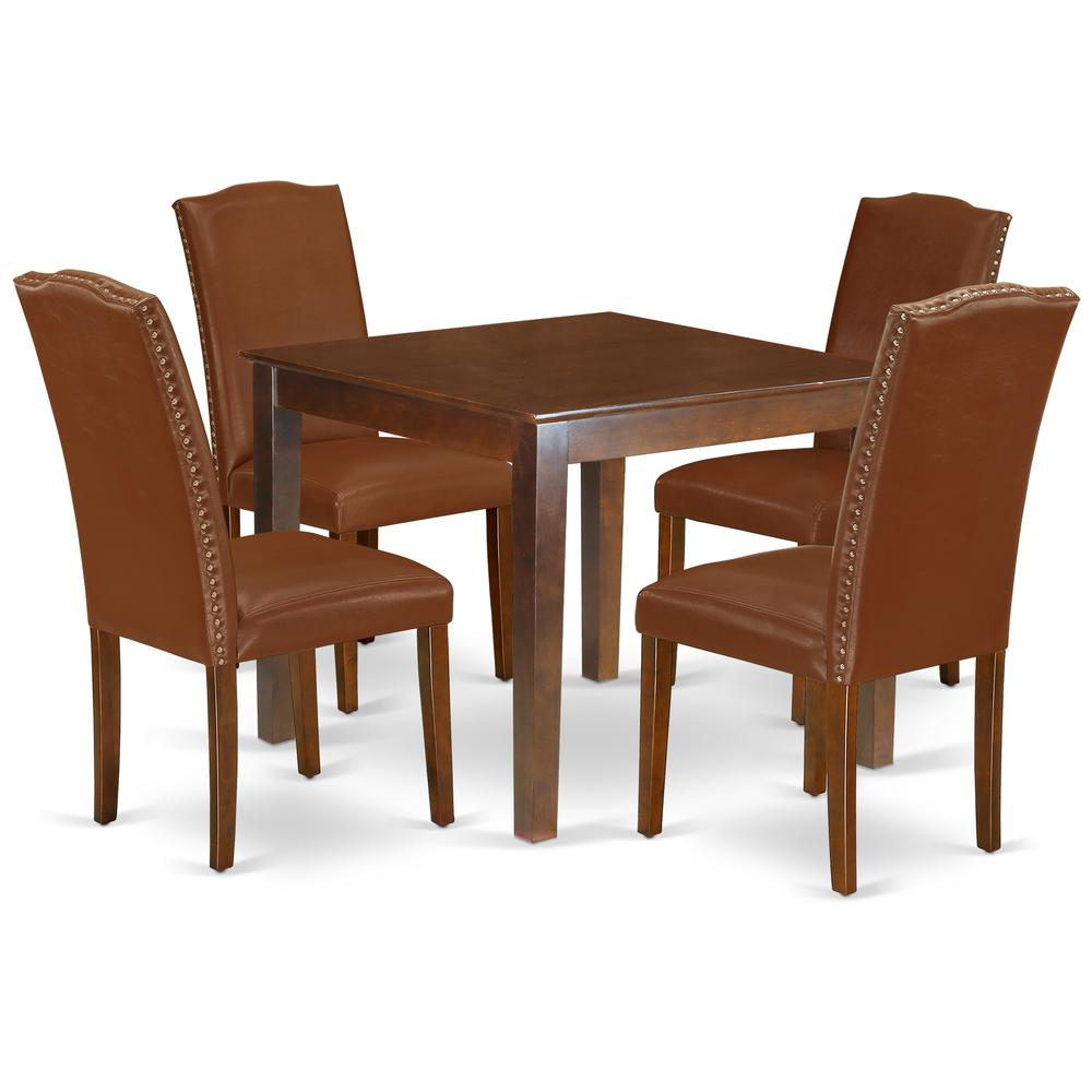 Dining Room Set Mahogany, OXEN5-MAH-66