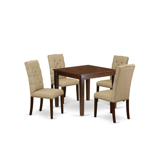 Dining Room Set Mahogany, OXEL5-MAH-16