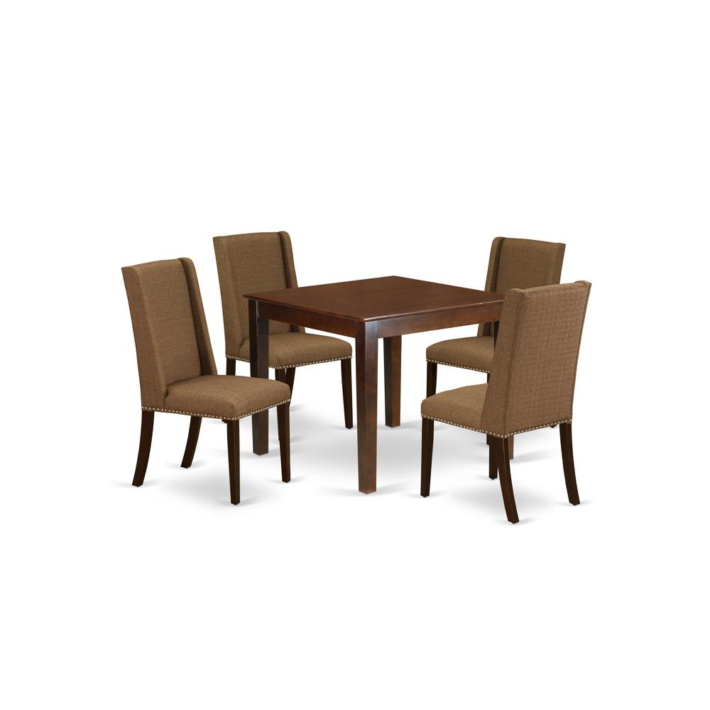 Dining Room Set Mahogany, OXFL5-MAH-18