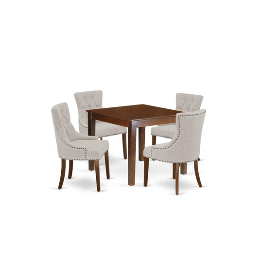 Dining Room Set Mahogany, OXFR5-MAH-05