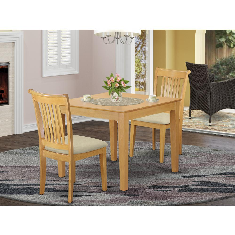 Dining Room Set Oak, OXPO3-OAK-C