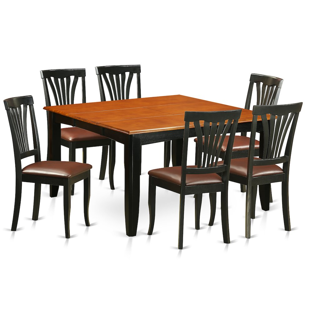 7  PC  Dining  room  set-Dining  Table  and  6  Wood  Dining  Chairs