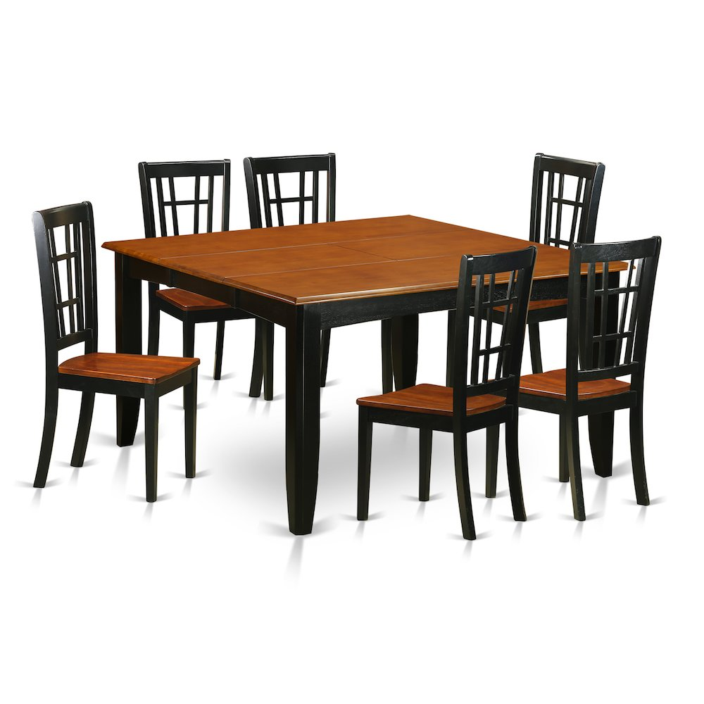 7  PC  Dining  room  set-Dining  Table  and  6  Wood  Dining  Chairs