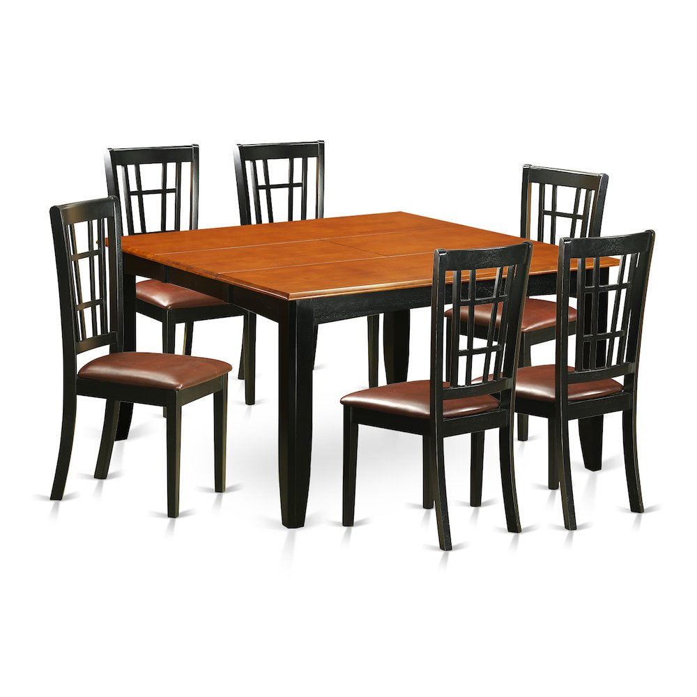 7  PC  Dining  room  set-Dining  Table  and  6  Wooden  Dining  Chairs