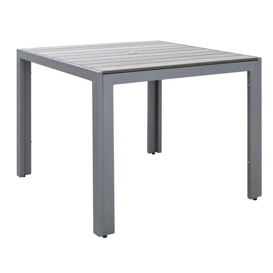 Gallant Sun Bleached Grey Square Outdoor Dining Table