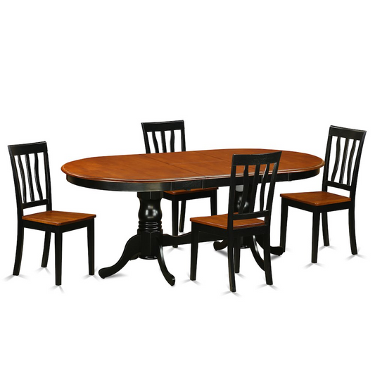 5  Pc  Dining  room  set-Dining  Table  with  4  Wood  Dining  Chairs