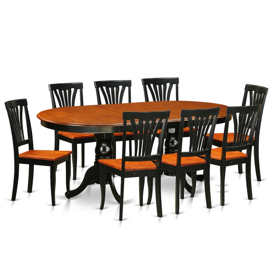 9  PC  Dining  room  set-Dining  Table  with  8  Dining  Chairs