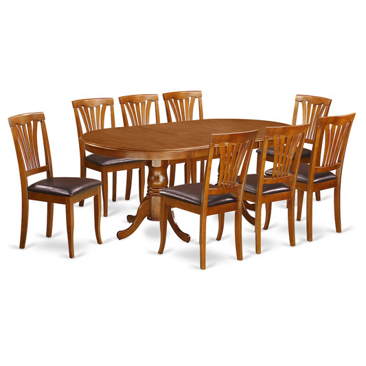 9  PC  Dining  set-Dining  Table  with  8  Chairs  for  Dining  room