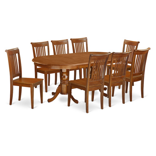 9  PC  Dining  room  set  for  8-Dining  Table  with  8  Dining  Chairs