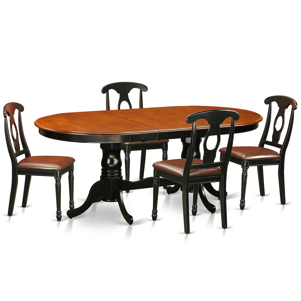 5  Pc  Dining  room  set-Dining  Table  with  4  Wood  Dining  Chairs