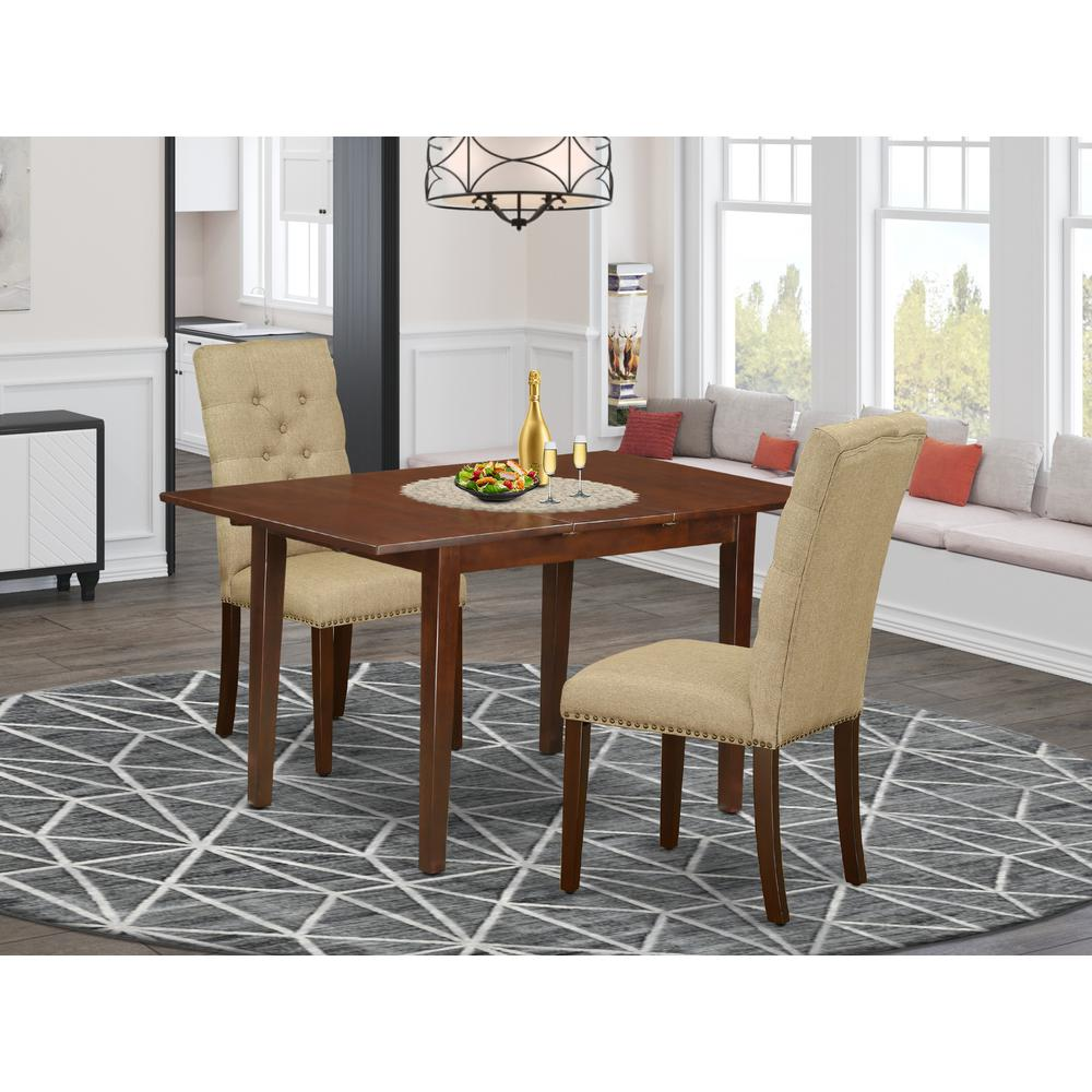 Dining Room Set Mahogany, PSEL3-MAH-16