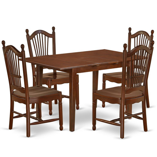 Dining Room Set Mahogany, PSDO5-MAH-W