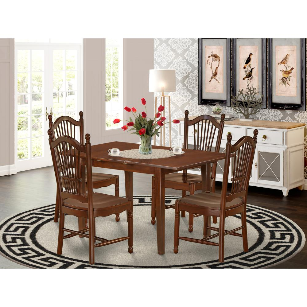 Dining Room Set Mahogany, PSDO5-MAH-W