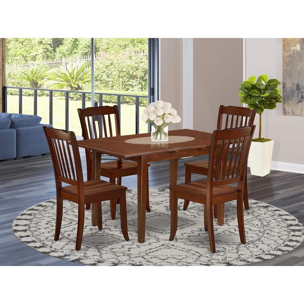 Dining Room Set Mahogany, PSDA5-MAH-W