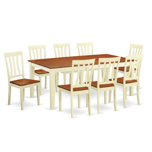 9  PC  Kitchen  nook  Dining  set  -Dining  Table  and  8  Dining  Chairs